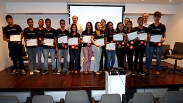 Projeto Midiacom – Centro de Inclusão Digital Dragão do Mar, em Fortaleza, forma 1ª turma